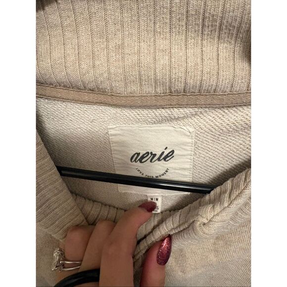 Aerie Beige Oversized Sweater - Picture 3 of 3